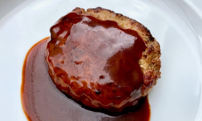 品川亭のハンバーグ