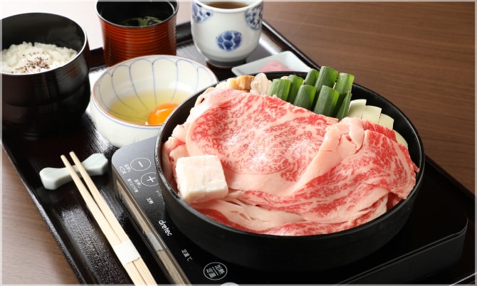 近江牛ロースすき焼き定食