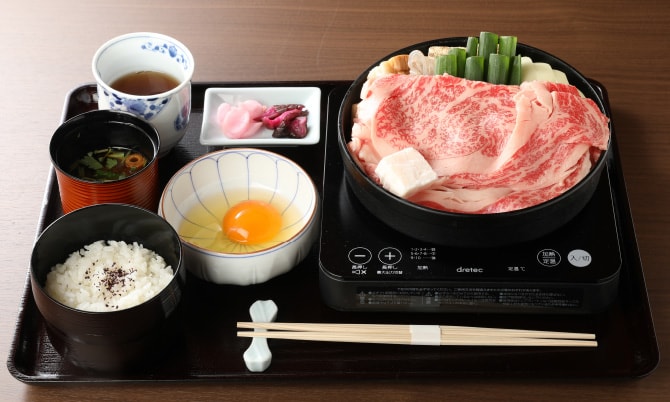 近江牛ロースすき焼き定食