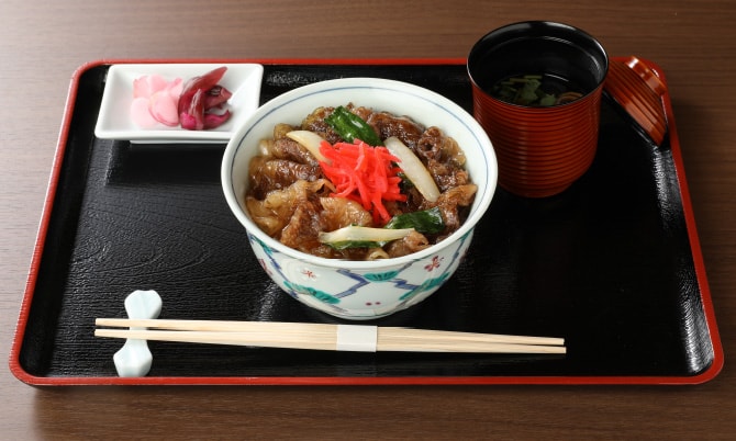 近江牛ロース牛丼定食
